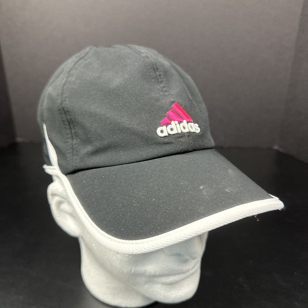 Adidas Adizero‎ Cap Climacool Hat Black Pink Running Tennis Women's Adjustable